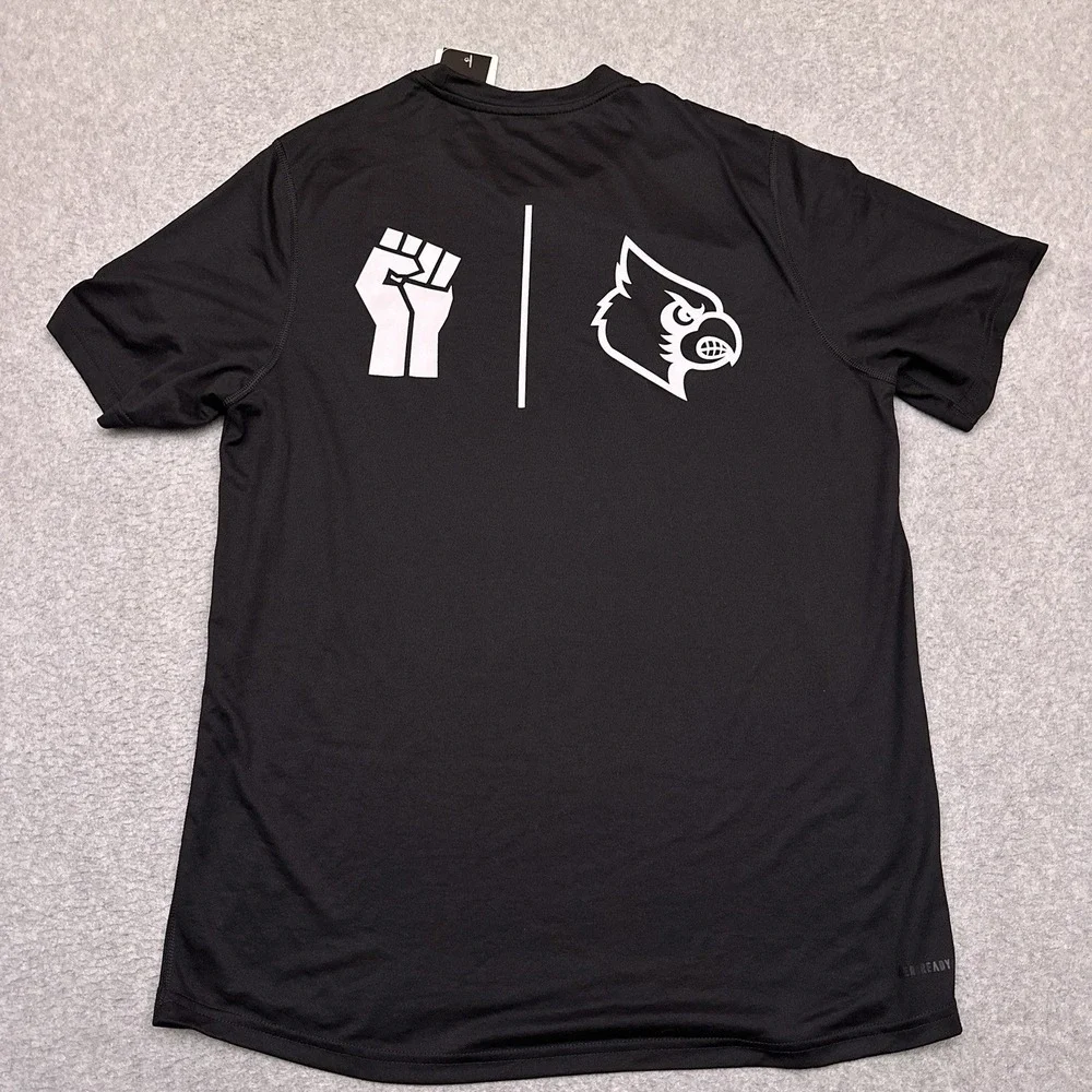 NEW Adidas Louisville Cardinals Creator Tee‎ Mens Medium Black 